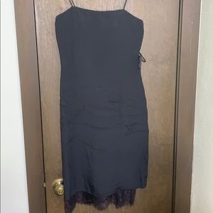 Black silk dress